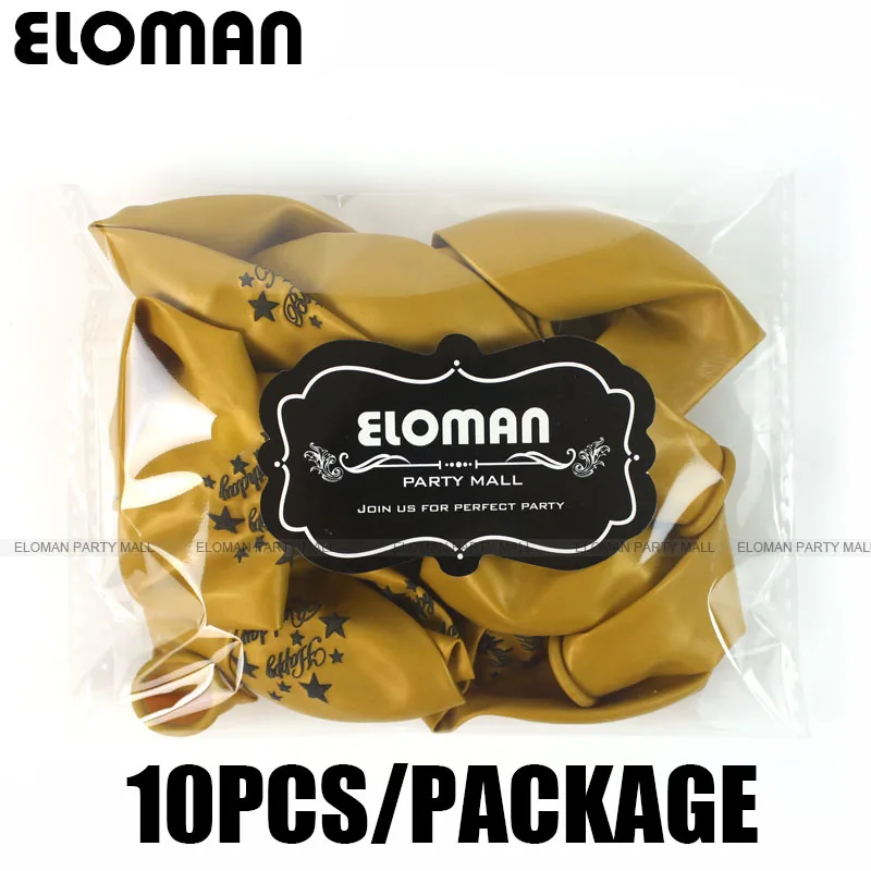 ELOMAN 12 дюймов 10 ШТ с днём рождения сердце воздушные шары на день праздник свадьбу