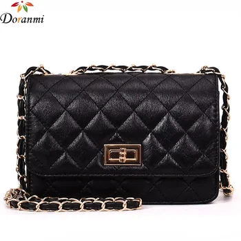 

DORANMI Luxury Flap Shoulder Bags For Women 2019 Diamond Lattice Leather Square Bag Crossbody Female Bag Bolsos Mujer DJB627