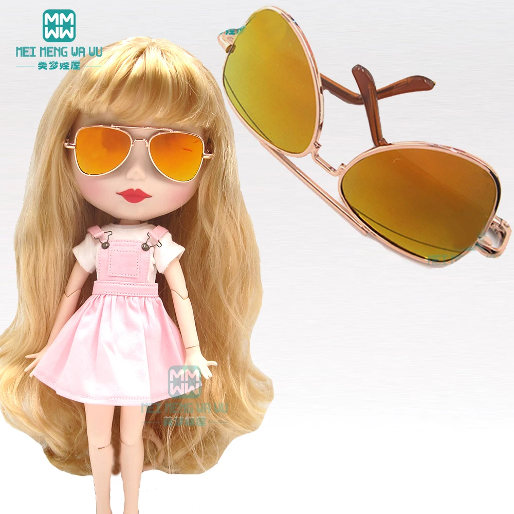 Игрушечные очки для кукол аксессуары Blyth 30 см модные солнцезащитные желтого