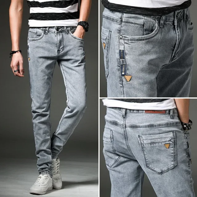 USA SIZE 201 13 стилей, дизайнерские джинсы скинни, потертые мужские джинсы, новинка, весенне-осенняя одежда, хорошее качество - Цвет: USA SIZE 201