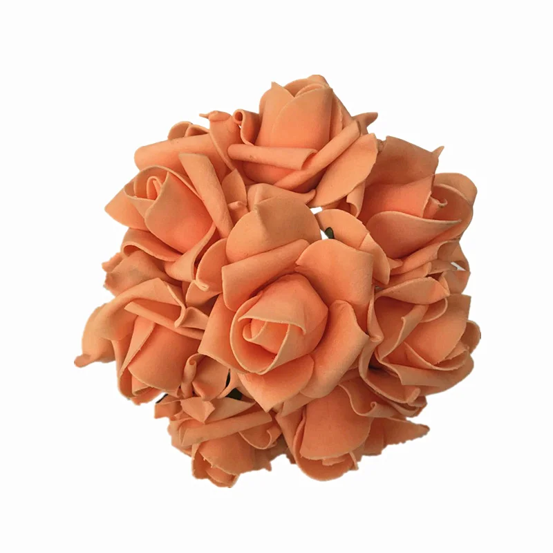 Quality 7.5cm 96 heads Open Foam Rose Bunch for Brides Bridesmaids Wedding Bouquets Free Shipping | Дом и сад