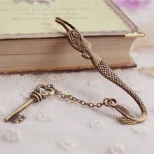 1 шт. винтажный олень винный горшок ключ металлические бронзовые закладки с лентой маркер страницы канцелярские товары школьные офисные принадлежности