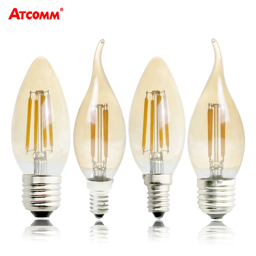 Buy E12 E17 LED Diode Filament Bulb 2W 4W 6W Dimmable