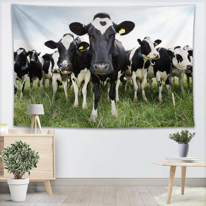 

Custom Wall Tapestry Wall Hanging Tarot Custom Tapestry Plant cow Tapestry Mandala Home Decor Large size
