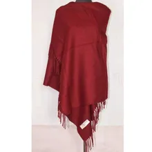 Fashion Burgundy New Winter Chinese Women’s 100% Wool Shawl Scarf Thick Warm Wrap Free Shipping SW04-B