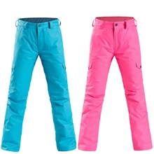 Новые лыжные штаны, женские профессиональные зимние штаны для сноуборда, уличные спортивные панталоны, женские лыжные брюки для пеших прогулок