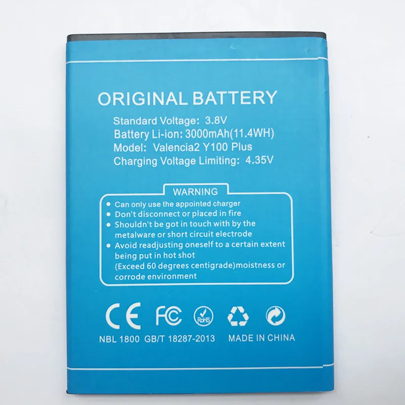 

Runboss For DOOGEE Y100 Plus Battery 3000mAh For Doogee Valencia 2 Y100 Plus Cell Phone