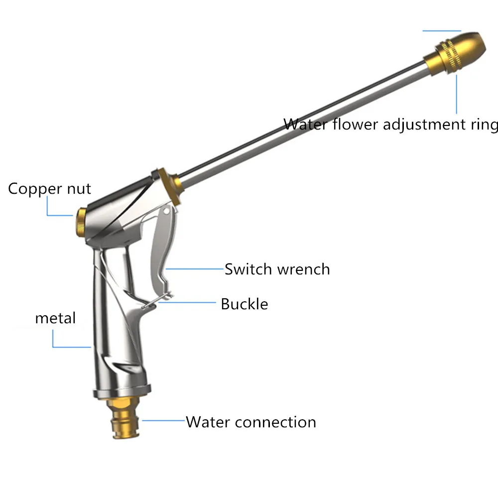 Автомобильный водяной пистолет высокого давления струйный садовая мойка шланг палочка сопло распылитель полив разбрызгиватель инструмент для очистки дропшиппинг