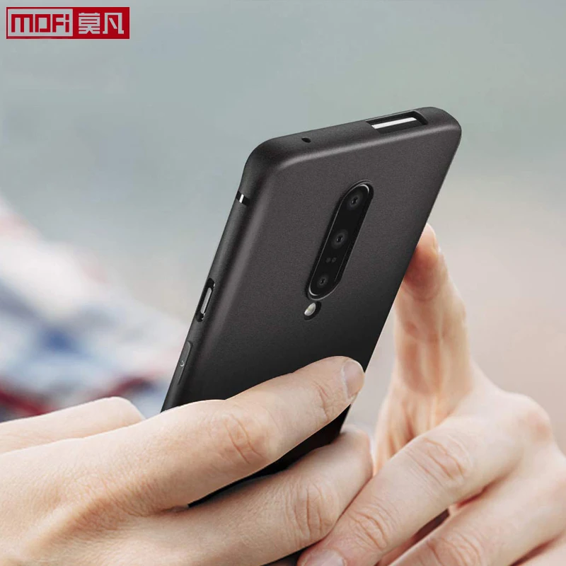 Чехол для OnePlus 7 черный чехол для OnePlus 7 Pro силиконовый чехол для задней панели мягкий Mofi Ультратонкий матовый защитный чехол One plus 7 pro Чехол 1+ 7