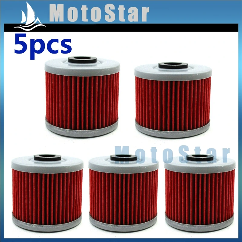 5x Oil Filter For Kawasaki KLX110L KSR110 KX450F KLX450R KFX450R KLX125