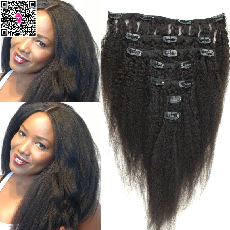 yaki clip in hair extensions human hair