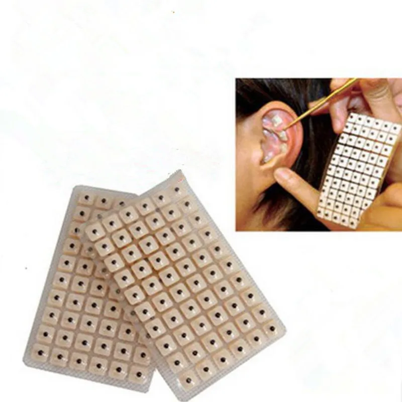 

600Pcs/lot Ear Massage Relaxation Ears Stickers Acupuncture Needle Ear Vaccaria Seeds Ear Massage Auricular-paster Press Seeds