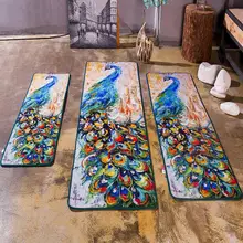 Креативные ковры с павлином для спальни, гостиной, Peahen, ковер из мягкого полиэстера, красивый кухонный коврик с павлином/коврик для ванной, Детский ковер