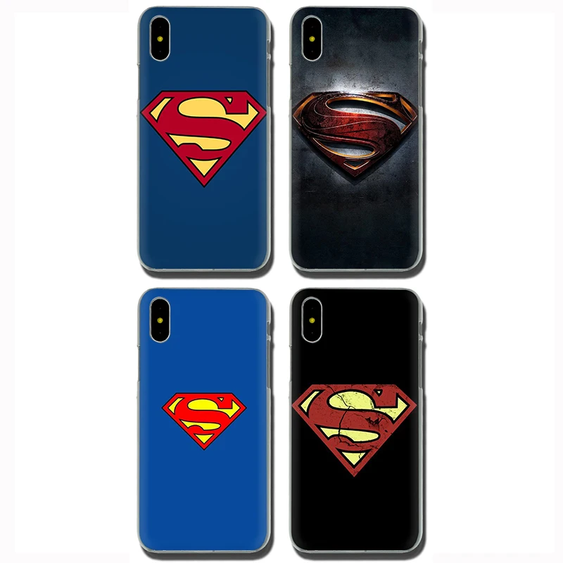 Супермен S Логотип Marvel жесткий чехол для телефона чехол для iPhone 5 5S SE 5C 6 6s 7 8 Plus X XR XS 11 Pro Max