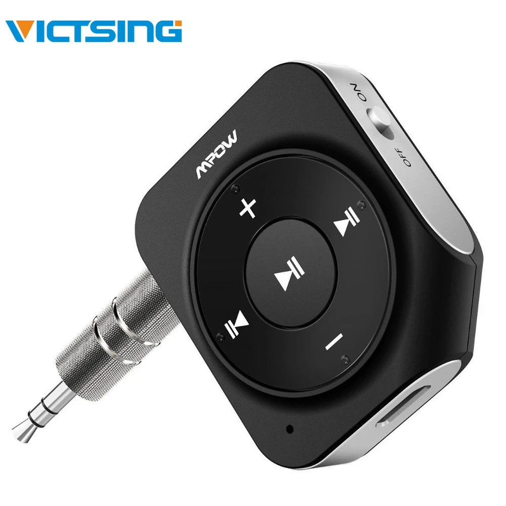 VicTsing AUX Bluetooth приемник с 2 встроенными микрофонами Bluetooth Aux адаптер с быстрой зарядкой портативные автомобильные комплекты воспроизведения музыки