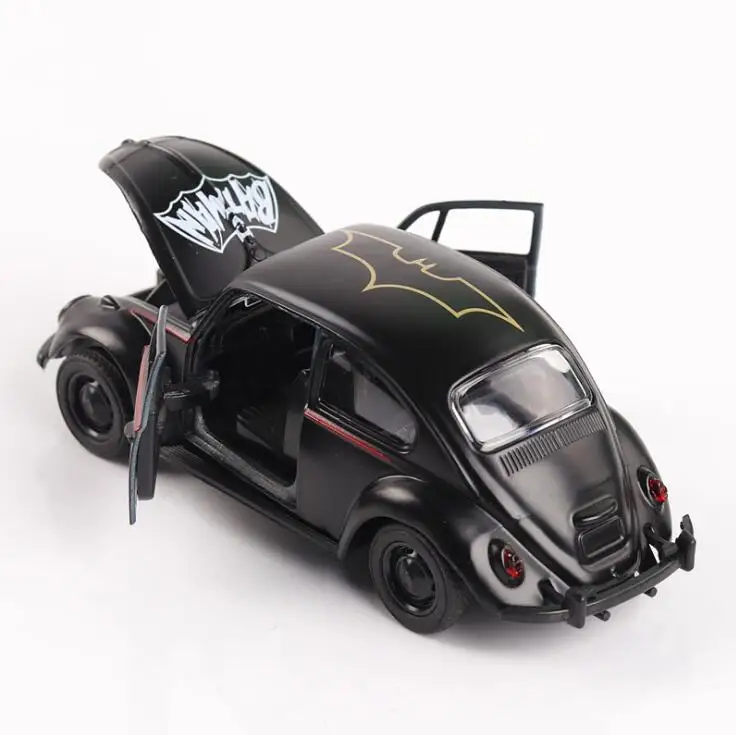 1:36 Игрушечная машина «Жук» Классическая литая под давлением модель автомобиля игрушечная мультяшная машина игрушка Бэтмен оттягивающийся автомобиль игрушки для детей