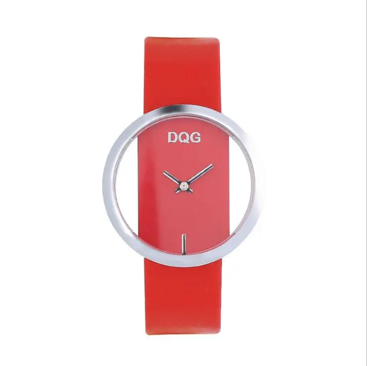 

Two-sided hollow women's watch simple fashion PU watch thin fashion lady Wrist watch