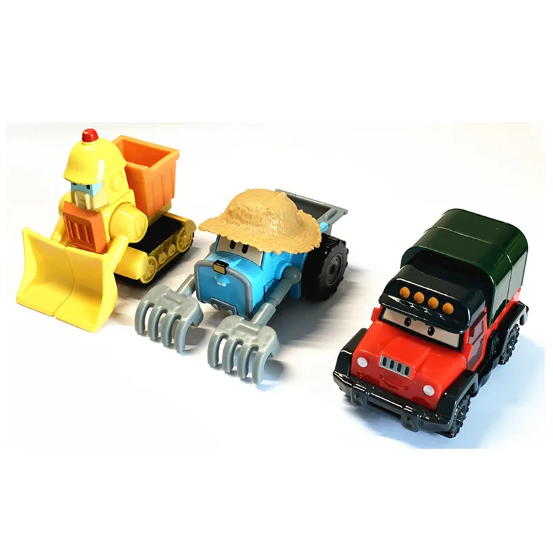 

3Pcs New Arrival Metal Robocar Poli Kids Toys Anime Action Figures Car Toys Metal Model Car Brinquedos Kids Toys Gifts