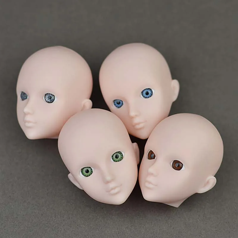 Doll Accessory Practice Makeup Doll Heads Original 3D Eye Doll Head For 
