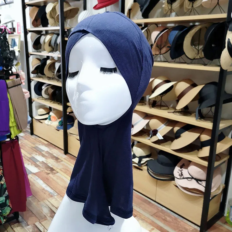 Женские хлопковые шапочки под хиджаб мусульманский тюрбан исламский шарф