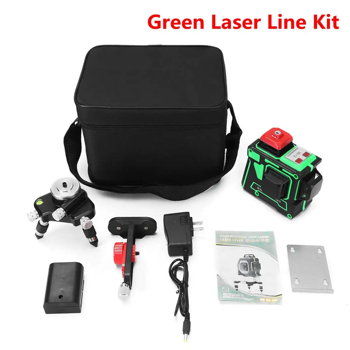 

ZEAST Precision Laser Level 12 Lines 3D Green Laser Self Leveling 360 Degree Horizontal & Vertical Cross Waterproof AC 100-240V