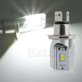 

1Pc COB H4 LED Hi/Lo Beam Motorcycle Headlight Front Light Bulb Lamp White qiang