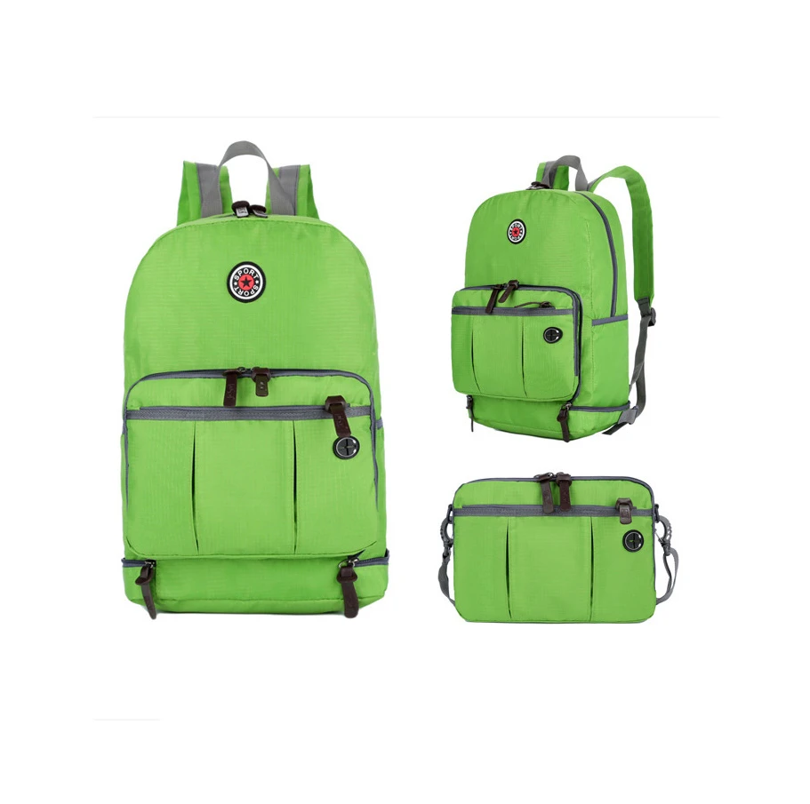 Portable Folding Backpack Women Backpack Nylon Waterproof Casual