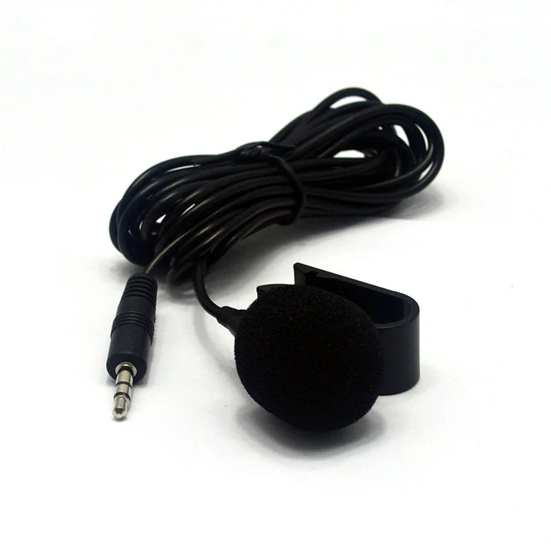 Professionals Car Audio Microphone 3.5mm Jack Plug Mic Stereo Mini Wired External Microphone for Auto DVD Radio 3m Long