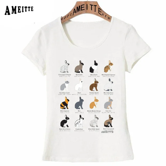 T Shirts for Women Graphic Cute Lightning Rabbit Print Short Sleeve Crewneck Shirts Tops Blouse Tee Plus Size