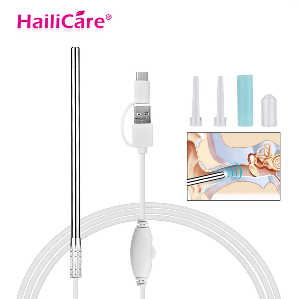

USB OTG Visual Ear Cleaning Endoscope Diagnostic Tool for Multifunctional 3 in 1 Earpick With Mini Camera Pen HD Spoon Ear Care