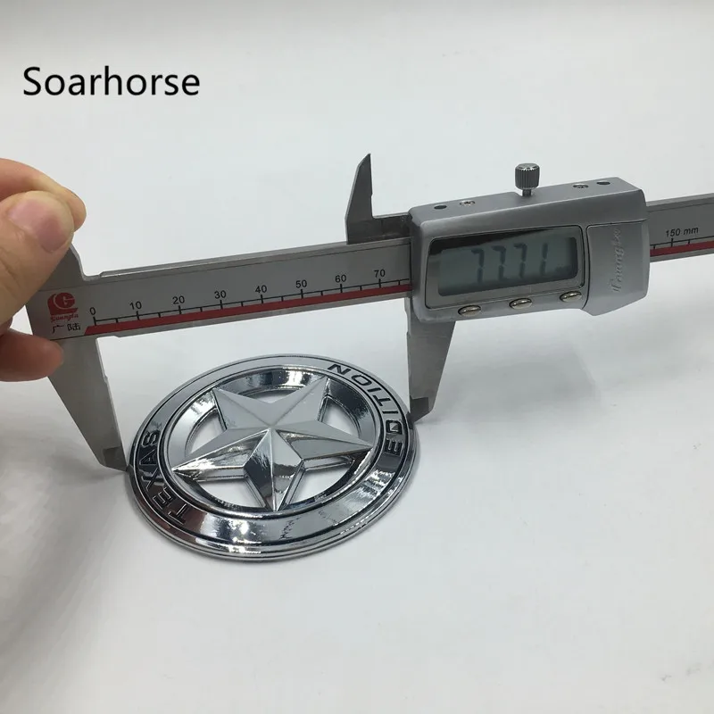 Soarhorse 2 шт. металлические эмблемы хромированные Значки для Такома Tundra Ford Chevy Dodge TRD