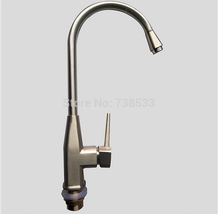 High Quality Fashion Kitchen Faucet Brushed Hot and Cold Water Mixer Antique Brass Handles | Дом и сад