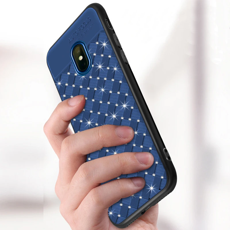 YonLinTan Алмазный чехол для Samsung galaxy j3 2017 Pro j330 блестящий роскошный черный задней