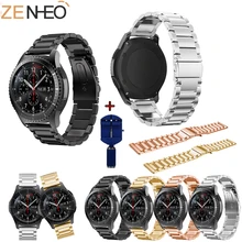 Ремешок для часов из нержавеющей стали, ремешок для samsung gear S3, Смарт-часы, браслет для samsung Galaxy Watch 46 мм с регулируемым инструментом