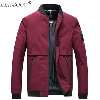 

Spring Autumn New Mens Baseball Slim Fit Casual Jacket Fashion Mens Bomber Jacket Stand Collar Jacket Coat Mens Clothing