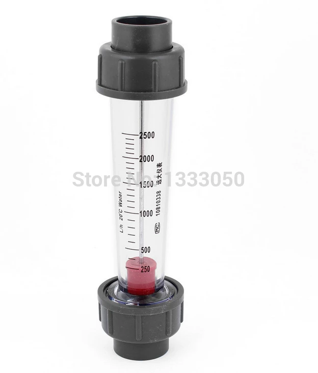 

Free Shipping Water Liquid Flow Measuring Tube Pipe Design Flowmeter 250-2500L/h