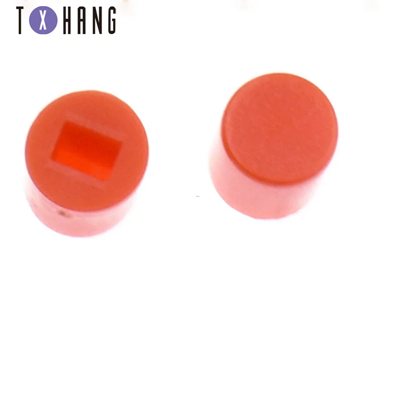50PCS DIP-6Pin Switch 7X7mm/8X8mm Cap Self-locking/Without Lock Blue Button Control