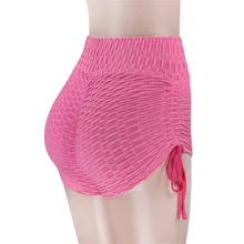 Горячие женские шорты для фитнеса с высокой талией дышащие Бесшовные быстросохнущие шорты для йоги Для Бега Спортзала DO2