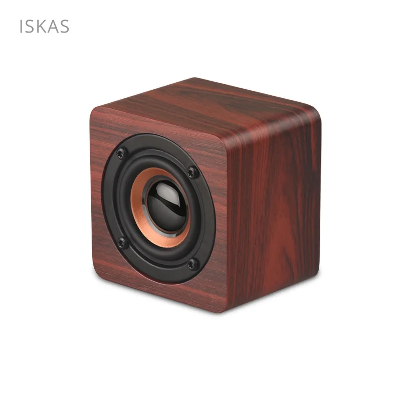 ISKAS Bluetooth динамик деревянный Саундбар портативный беспроводной мини Hoparlor MP3