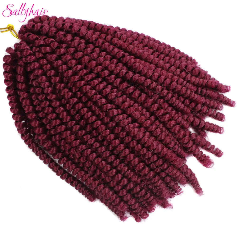  Crochet Braids Ombre Spring Twist Hair Kanekalon Synthetic Hair Extensions Braids Kinky Curly Twists (27)