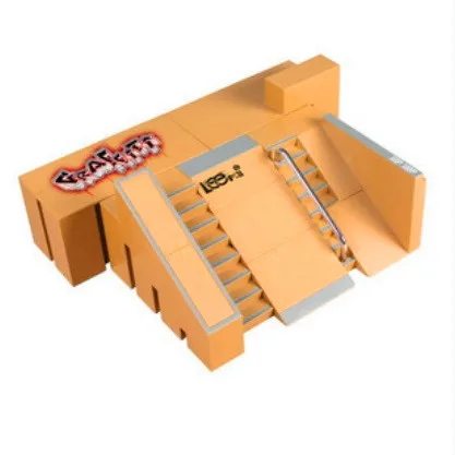 

HOT 5pcs Skate Park Kit Ramp Parts for Finger Board Sport Training Props Indoor Sport Fingerboard Toy For Kids