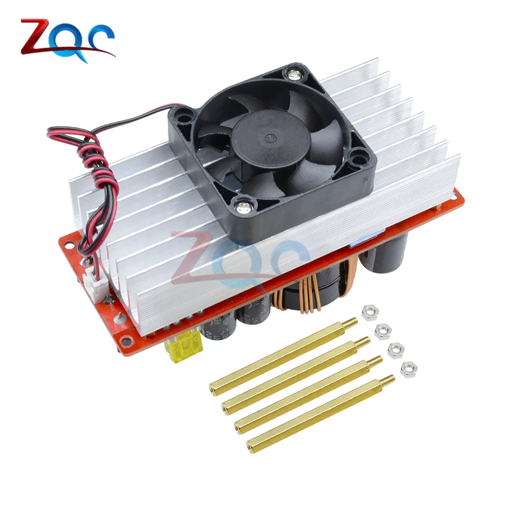 Cheap 1500W 30A DC DC Step Up Boost Converter 10 60V to 12 90V Current Power Supply Module With Fan