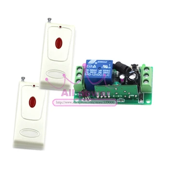 

DC12V 1CH RF Wireless Remote Control Switch System 1Receiver&2Transmitter M4/ T4/ L4 adusted Learning Code Gateway Access System
