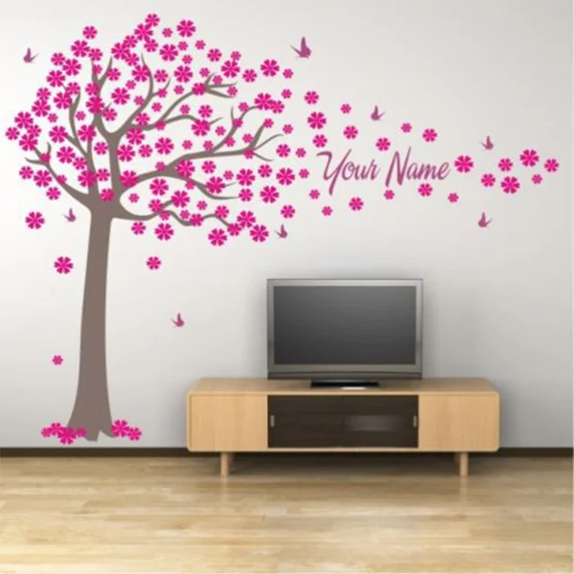 Tree And Erflies Decals Custome Or Boy Name Wall Stickers Tree And Erflies Decals Custome Or Boy Name Wall Stickers Home Decor Baby Bedroom
