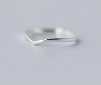 

Real. 925-Sterling-Silver Arch Ring jewelry adjustable GTLJ1219