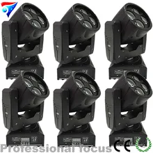 6 шт./лот Mini 4*15 Вт LED DMX перемещение головы луч профессиональный этап DJ DMX свет этапа