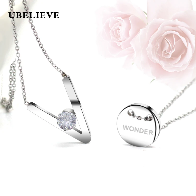 

Classic 316L Stainless Steel Pendant Gold Color Necklace Women Letter Charm Chain Star Shape Choker Romantic Jewelry Women