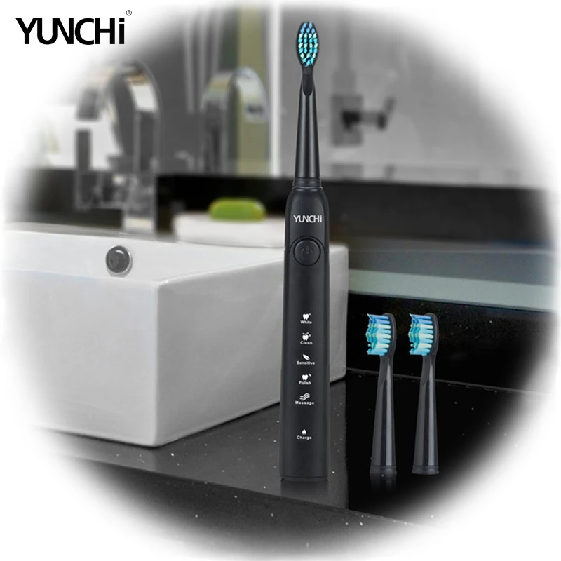 Yunchi Electric Toothbrush Ultrasonic Brush Replaceable Brush Heads USB Rechargeable Whitening Teeth Brush Heads Toothbrush Box Yunchi Electric Toothbrush Ultrasonic Brush Replaceable Brush Heads USB Rechargeable Whitening Teeth Brush Heads Toothbrush Box