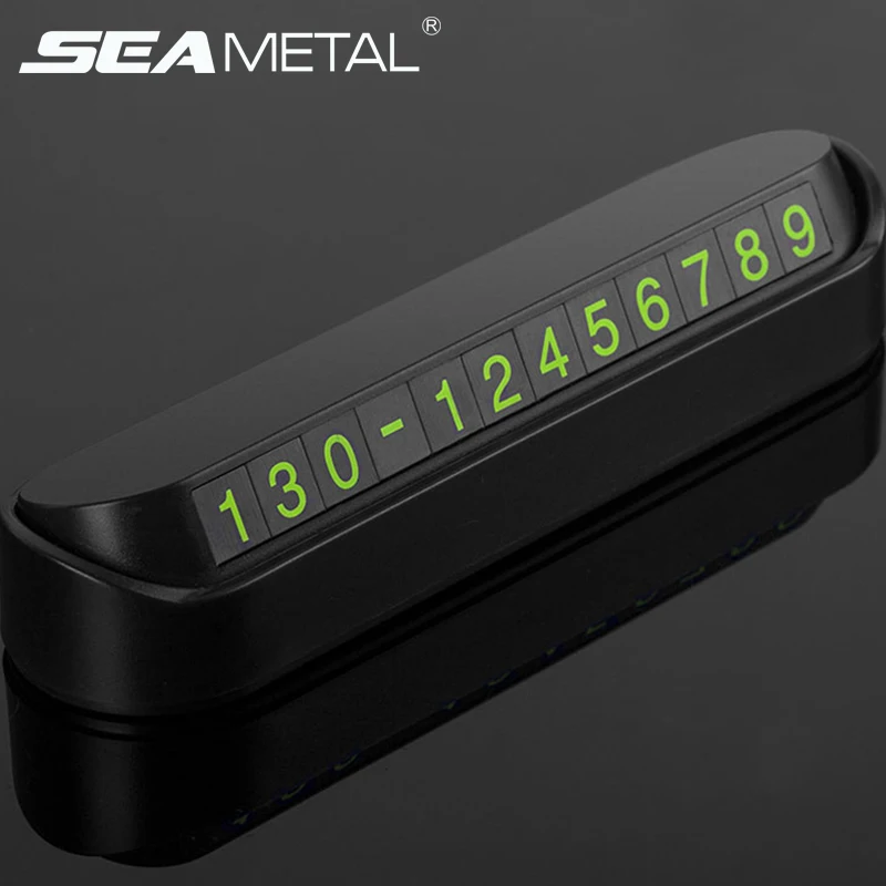 

Car Temporary Parking Card Auto Luminous Stop Number Plate Automobiles Park Telephone Number Stickers Car Styling Accessories