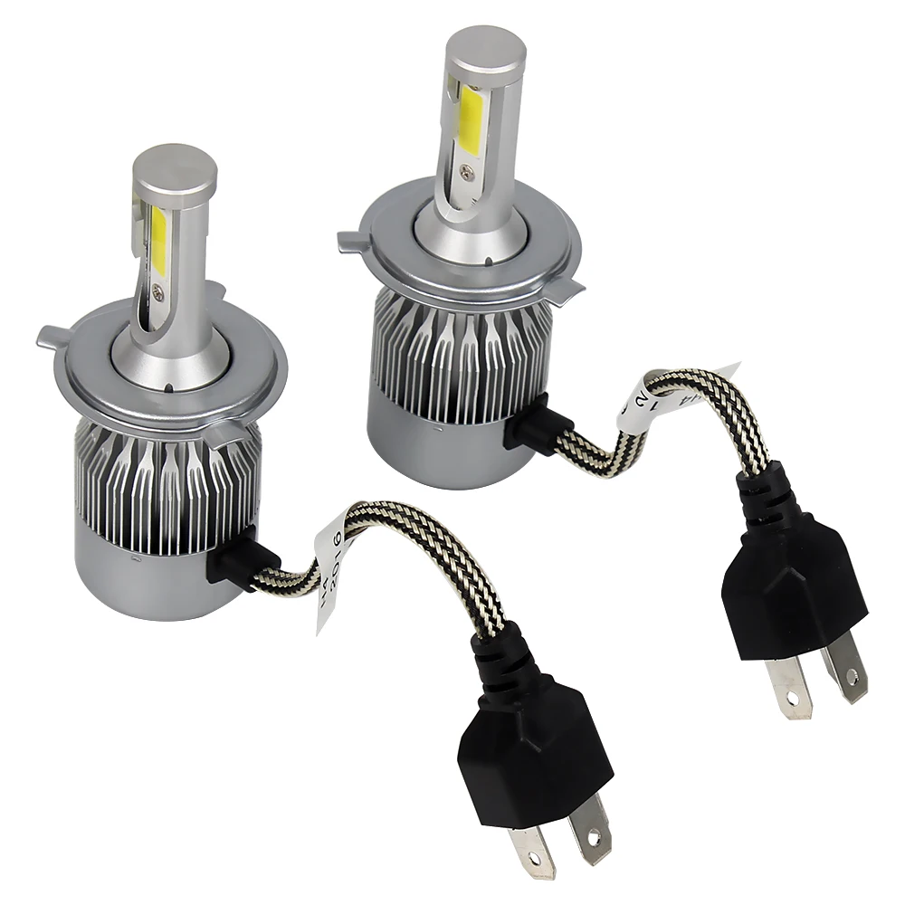 

2PCS C9 H4 LED Car Headlight Head Lamp Super Bright 60W/set Daytime running light Car-styling Fog Light Light Source DRL